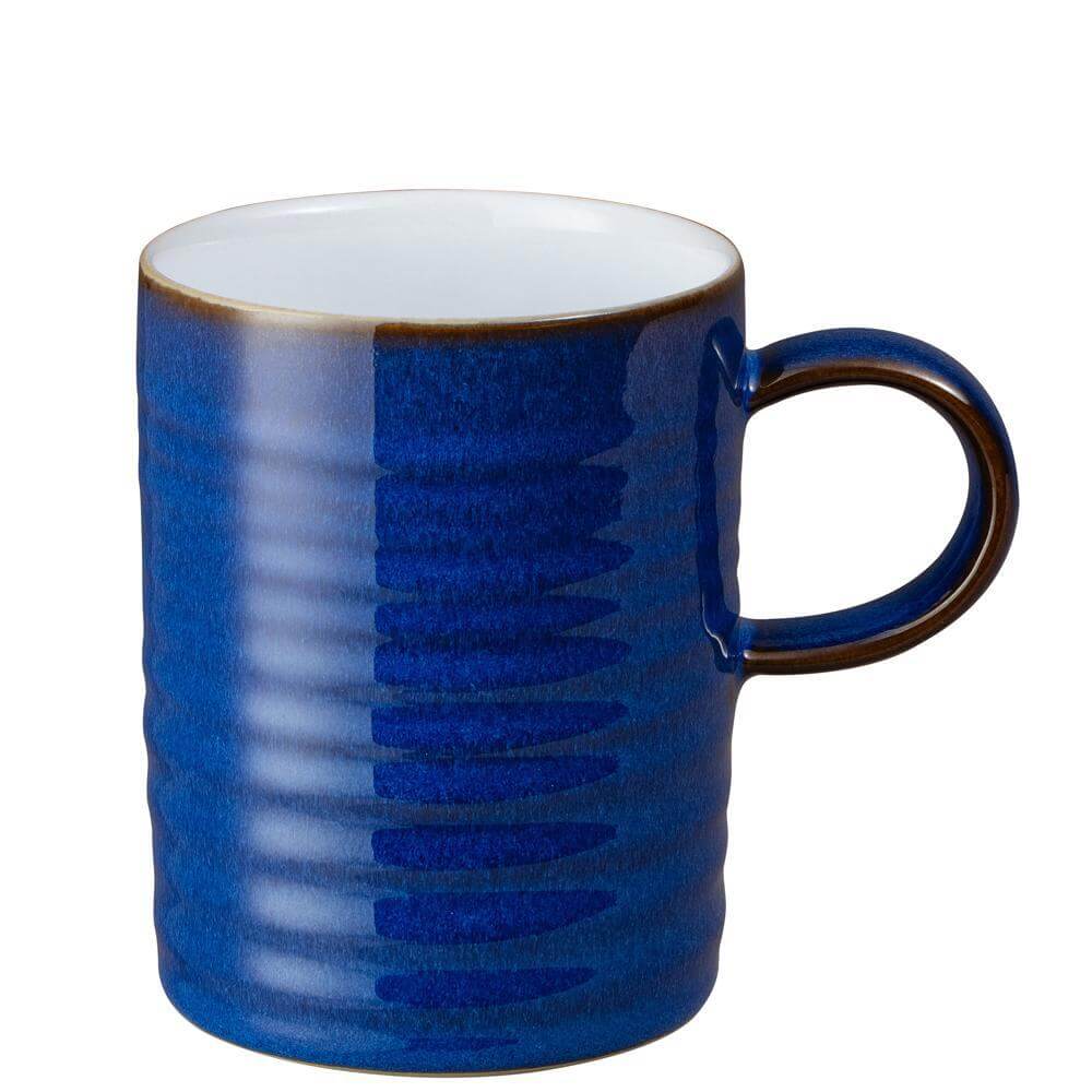 Denby Imperial Blue Ridged Mug